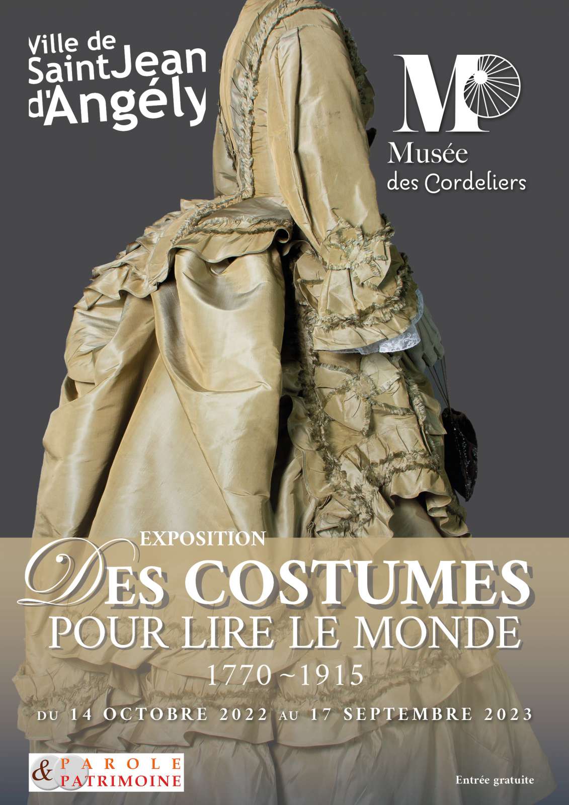 affiche exposition Costumes musee